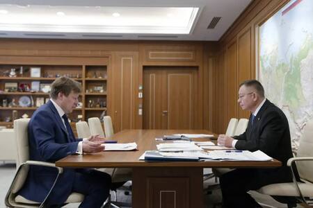 Состоялась рабочая встреча главы Минстроя России Ирека Файзуллина и президента НОСТРОЙ Антона Глушкова